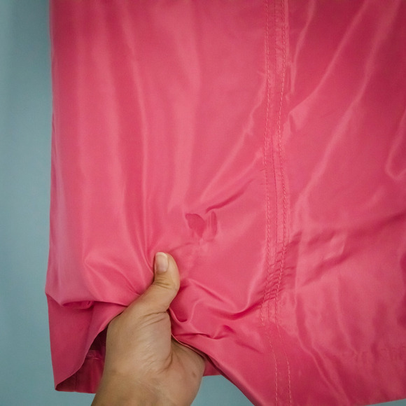 J. Crew Size 2 Pink Box Pleat Side Zip Mini Length 100% Silk Career Skirt NEW - Picture 3 of 5